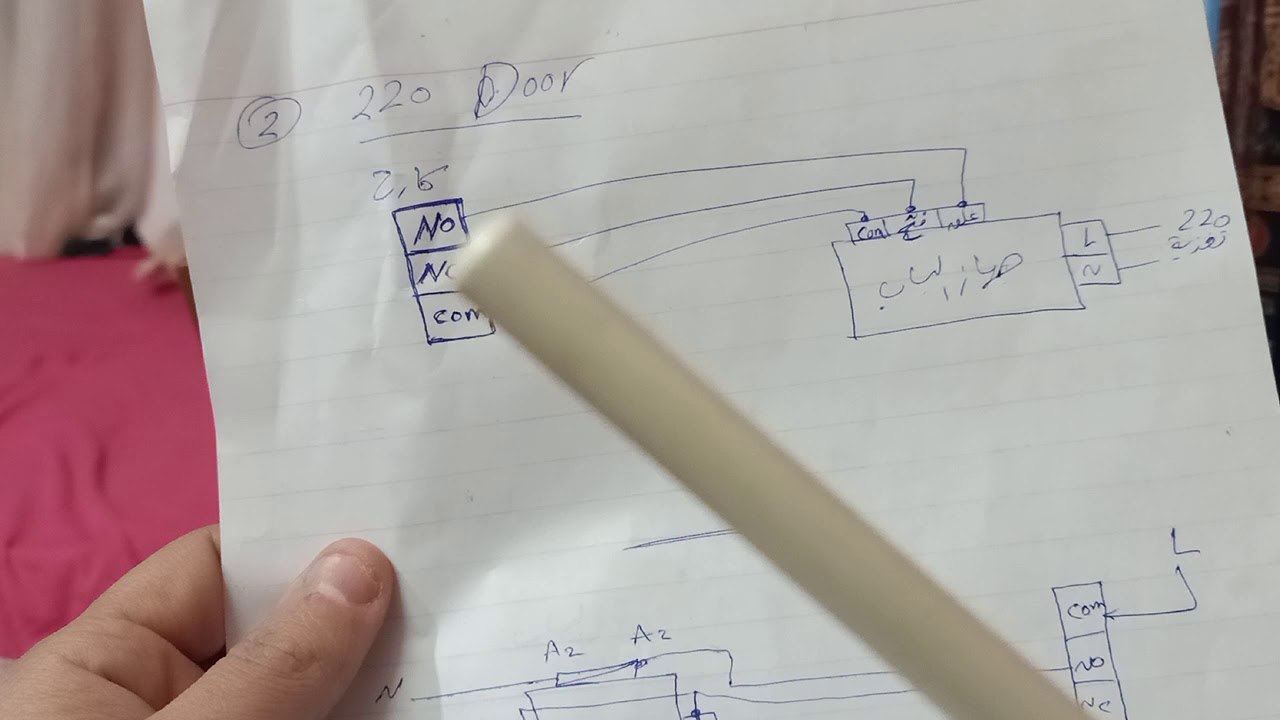 دائرة الباب الأوتوماتيك في كنترول المصعد