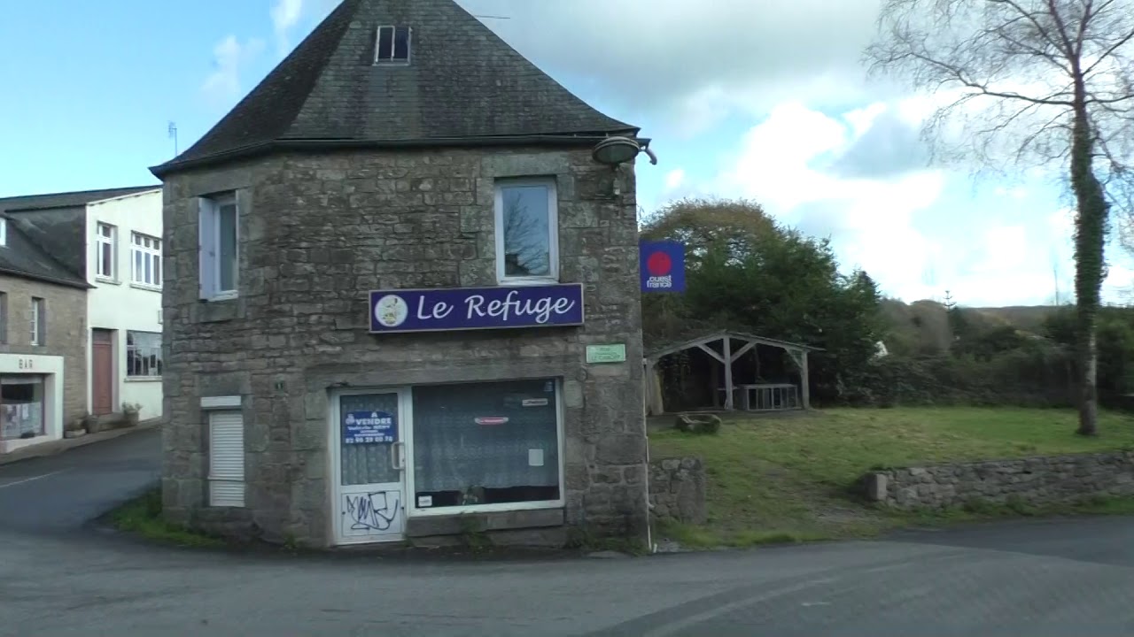 Driving From 22160 Le Croissant To 22110 Pempoul Éven, Rostrenen, Côtes d'Armor, Brittany, France