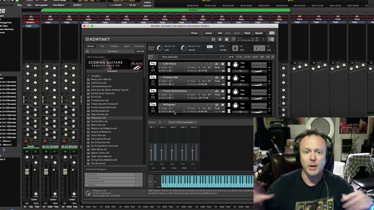 In The Mix:  Episode 18 - Adding NI's Kontakt 5 in Mixbus (Multi-Out)