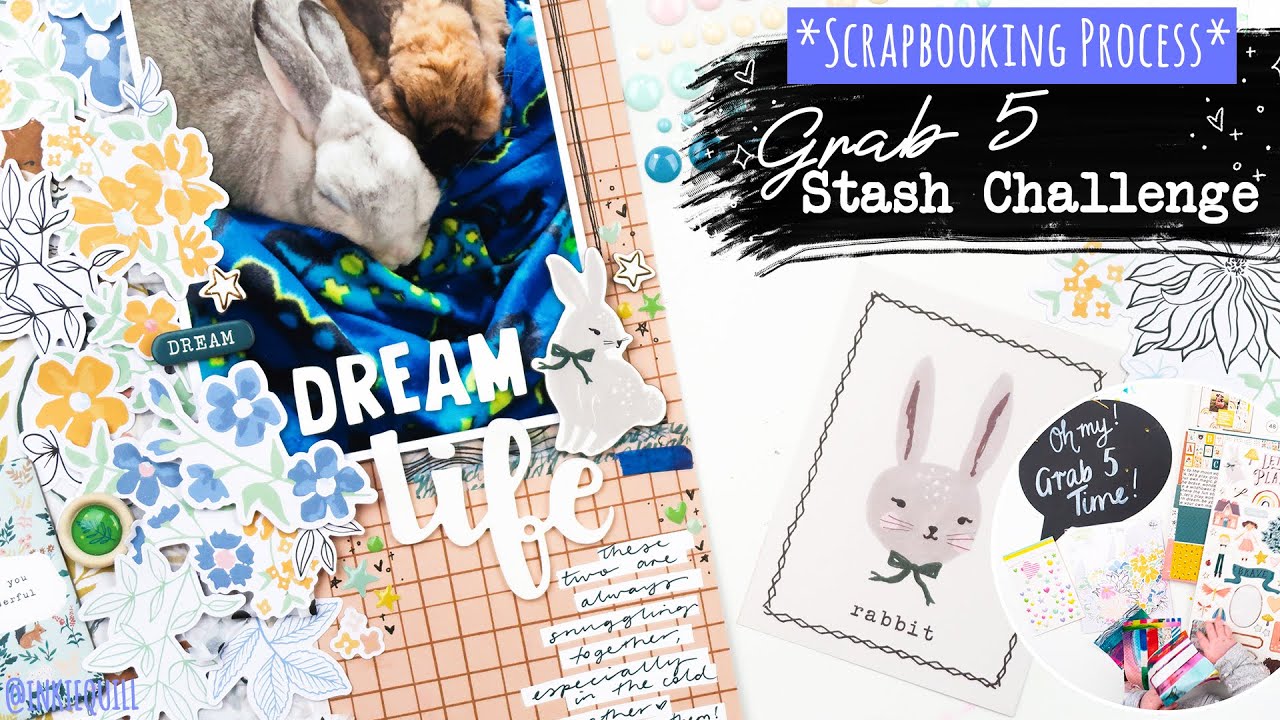GRAB 5 SCRAPBOOKING CHALLENGE // Documenting Pets // 