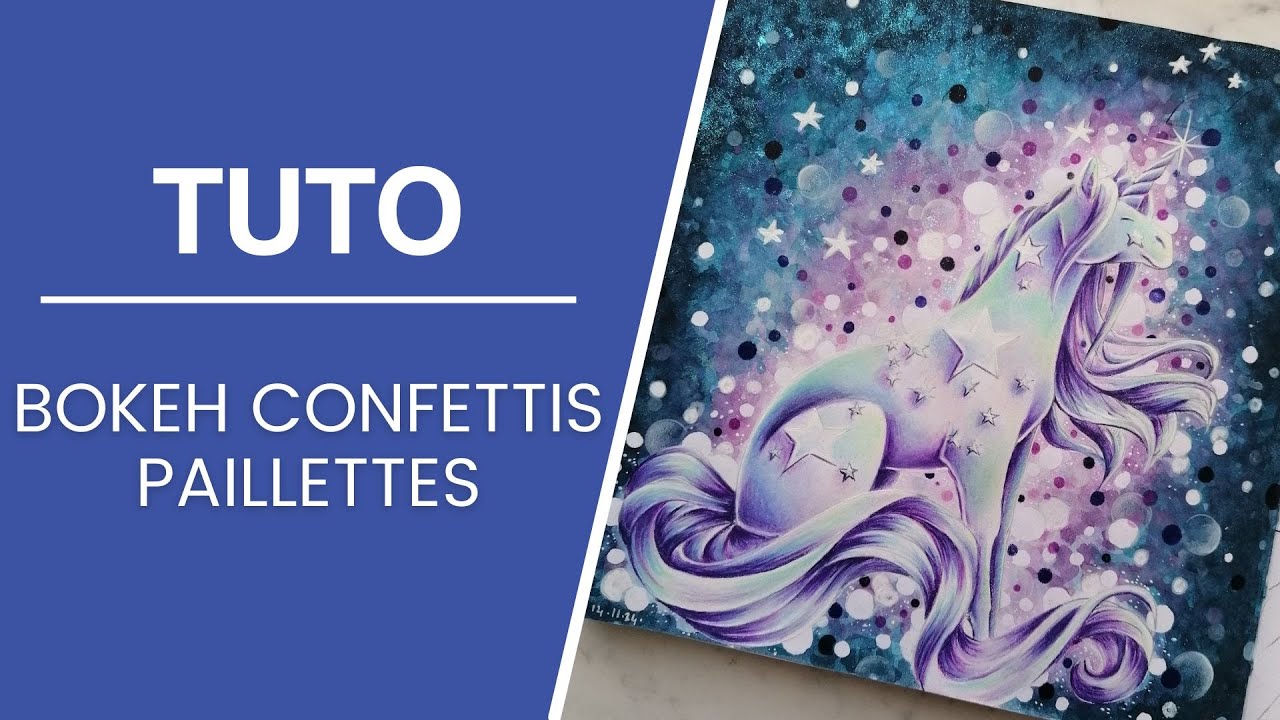 TUTO | Fond bokeh confettis paillettes