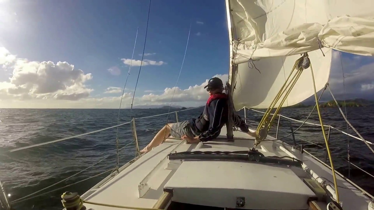 Sailing from Kaiaua to Coromandel, New Zealand