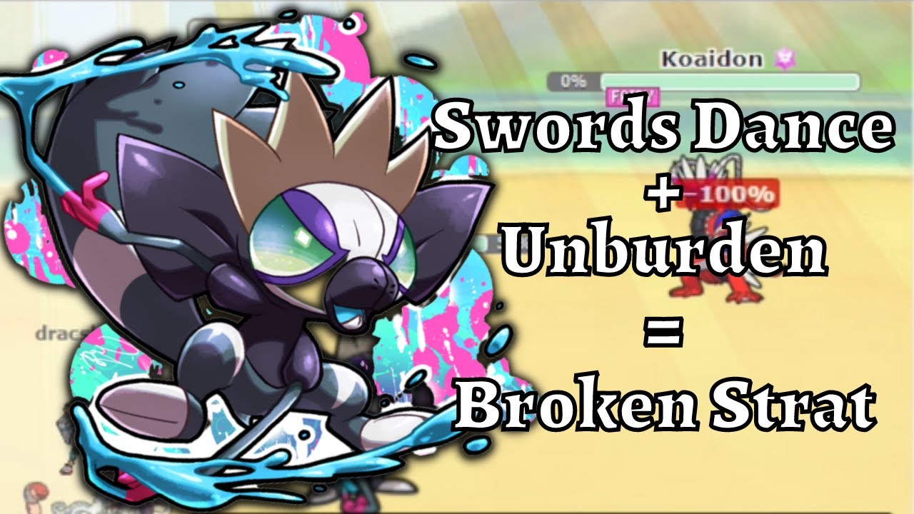 Unburden + Swords Dance Grafaiai One-Hit KO in Pokemon Showdown