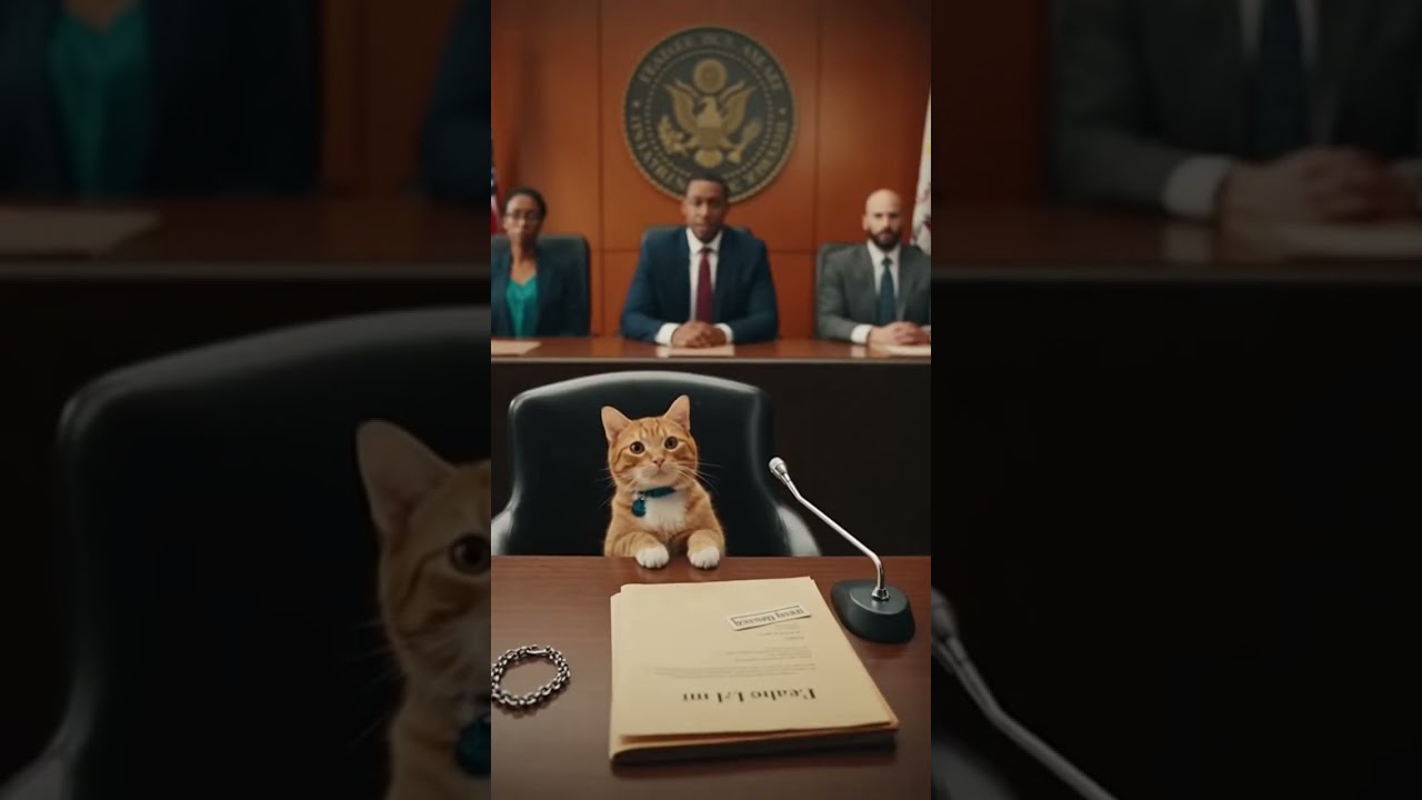 Cat’s Parole Hearing 🐾⚖️ | Orange Tabby Faces the Board
