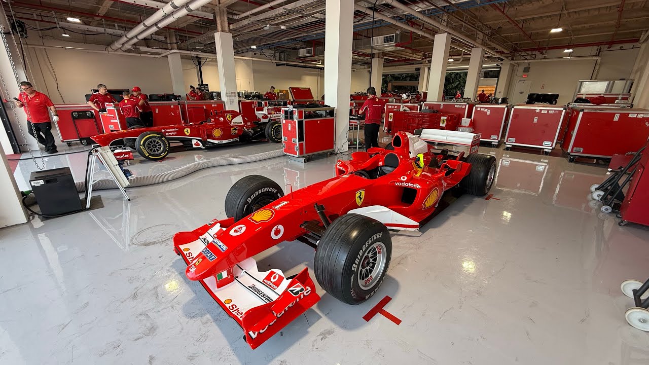 When two eras of Formula 1 greatness share the same paddock, history speaks in V8s and V10s.