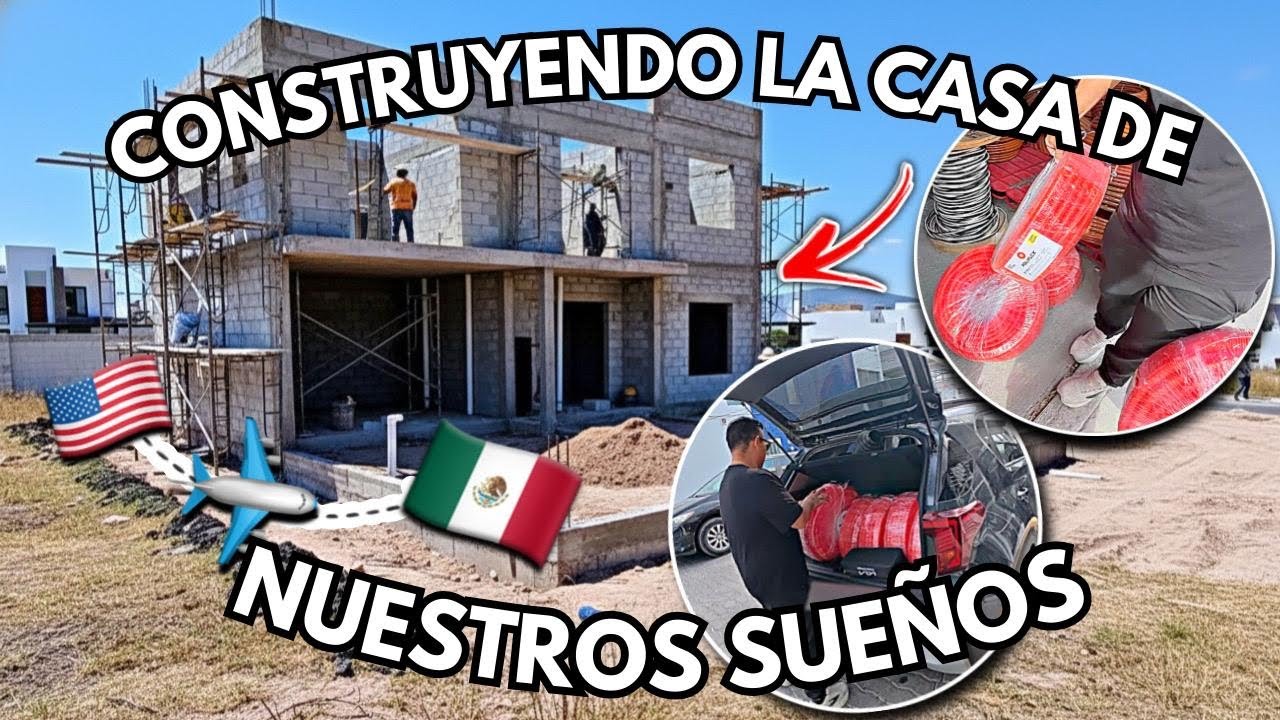 Construyendo LA CASA de NUESTROS SUEÑOS en MÉXICO | Compra de MATERIAL ELÉCTRICO | Benji se enfermo😢