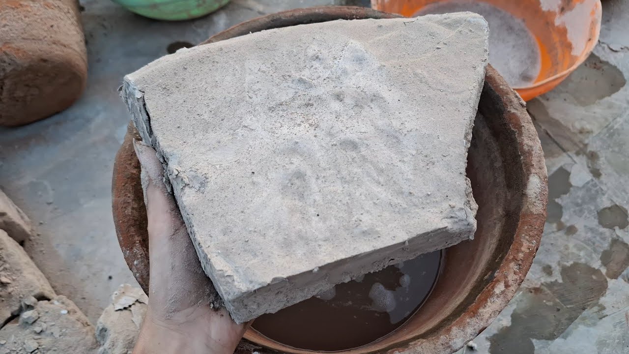 New video 9 dirt water clay pot crumbling satisfying