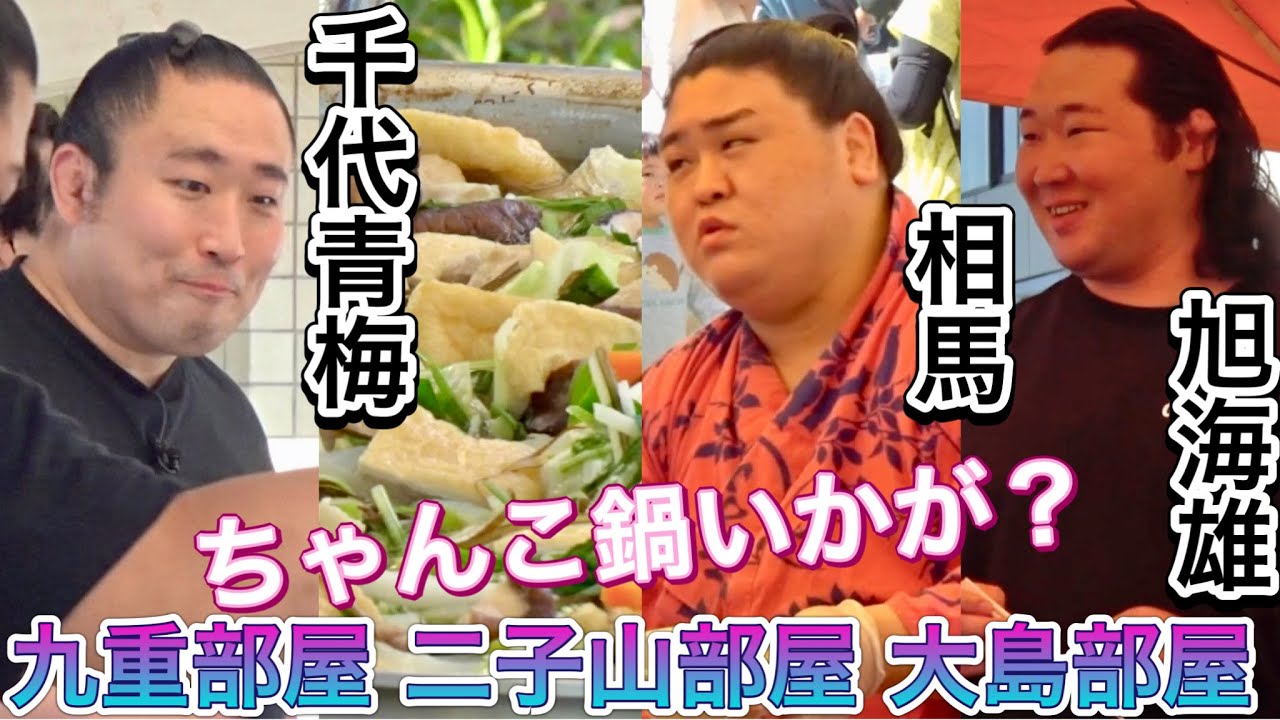 二子山部屋 大島部屋 グルメすぎる九重部屋『ちゃんこ鍋いかがっすか？』🍲千代青梅 相馬 旭海雄 ほか【かつしかスポーツフェス】2024/10/14 Futagoyama Oshima Kokonoe