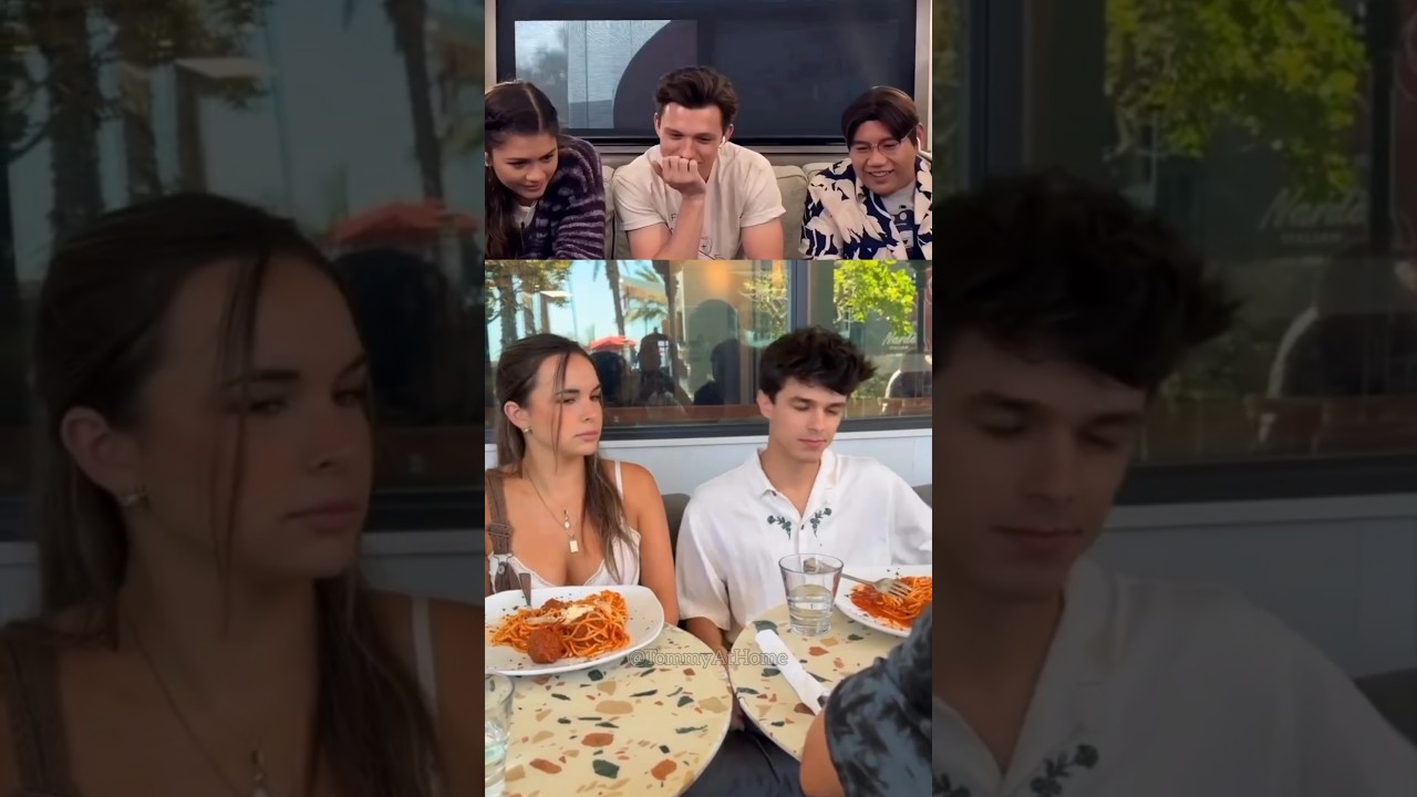 Tom reacting to viral videos part 75 #funny #tomholland #trendingshorts #trynottolaugh #funnyshorts