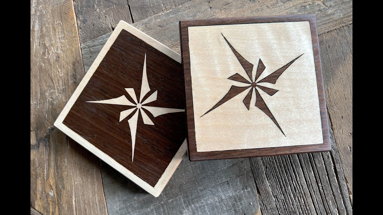 Simplified Compass Rose Inlay - Scroll Saw Project
