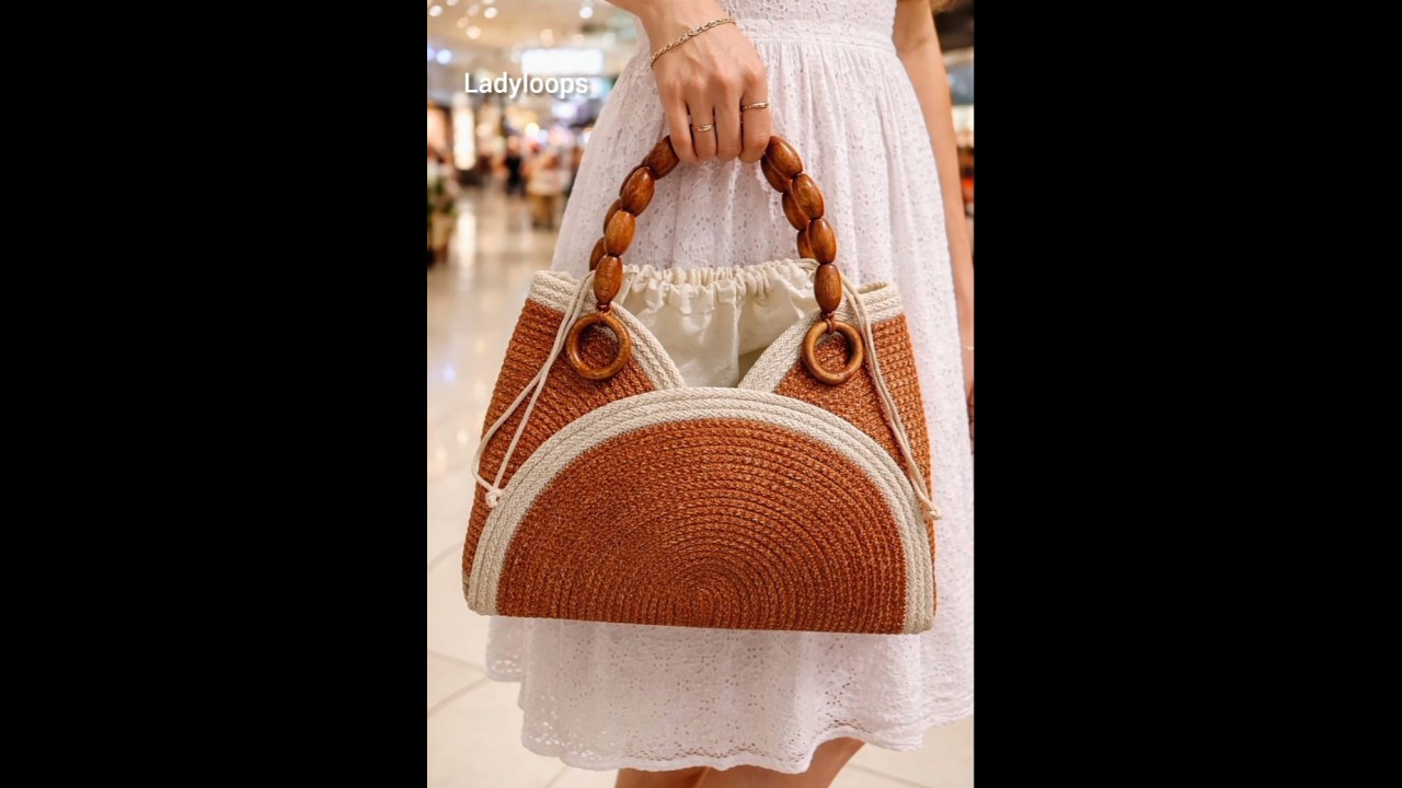 Crochet Bags: Wow! 😲 What stylish bag: I think you love once: Ladyloops Bags Collection