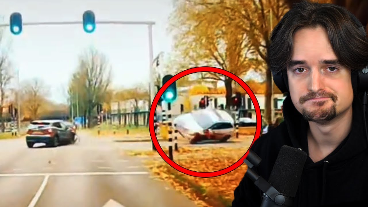 Politie vertoont stunt na aanrijding op een Dashcam