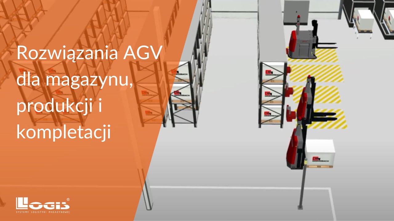 LOGIS Grenzebach - rozwiązania AGV dla magazynu, produkcji i kompletacji
