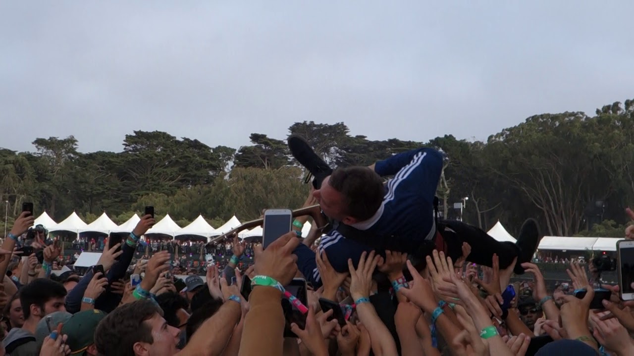 Cage The Elephant 8-12-2017 Brad Shultz Crowd Surfing @ Outside Lands, San Francisco, CA