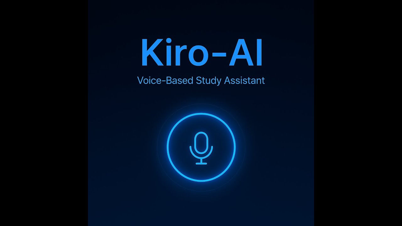 Kiro-AI | Voice-Based Study Assistant | Built with Murf AI, Falcon TTS & AssemblyAI