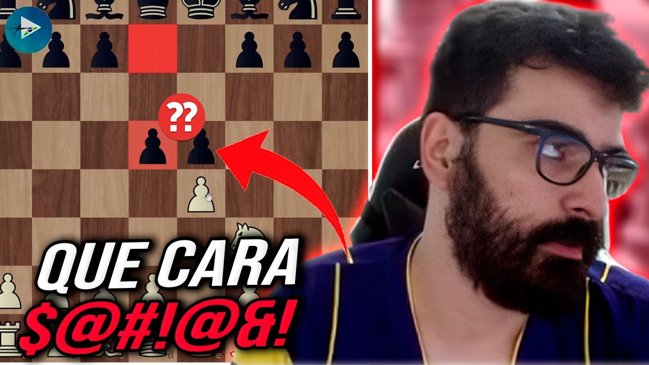 JOGARAM o GAMBITO ELEFANTE contra o MI Molina e ELE NÃO ACREDITOU!!