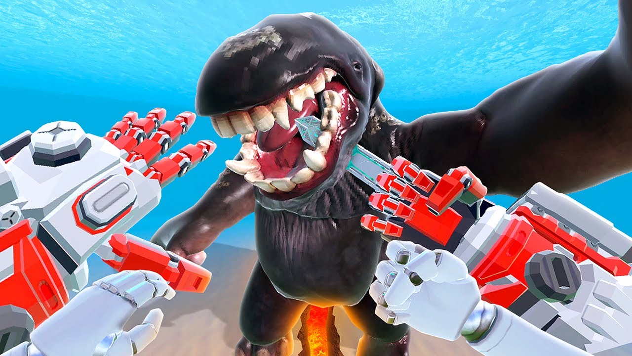Отправка кайдзю обратно в океан — Kaiju Battle Simulator VR
