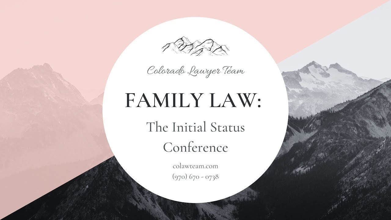 The Initial Status Conference