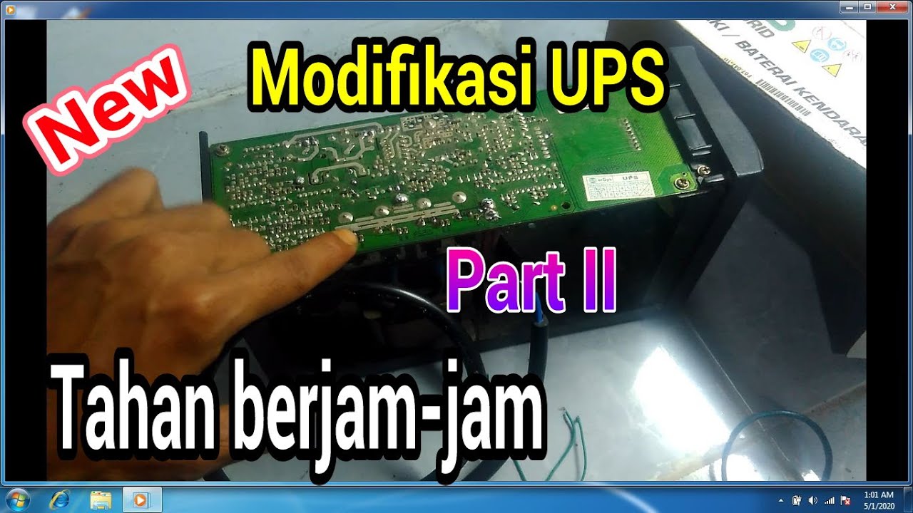 Cara modif UPS 600VA backup berjam jam