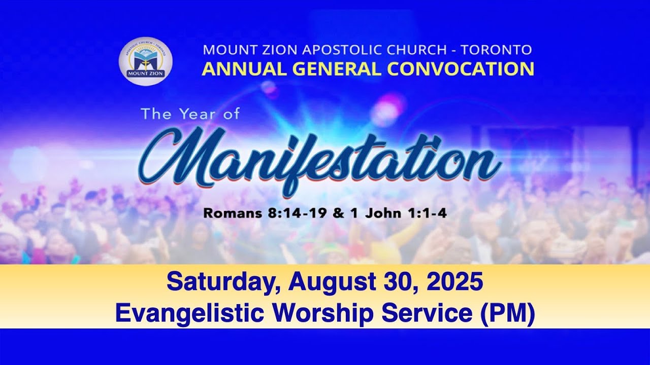 Holy Convocation 2025 | Saturday PM, August 30, 2025
