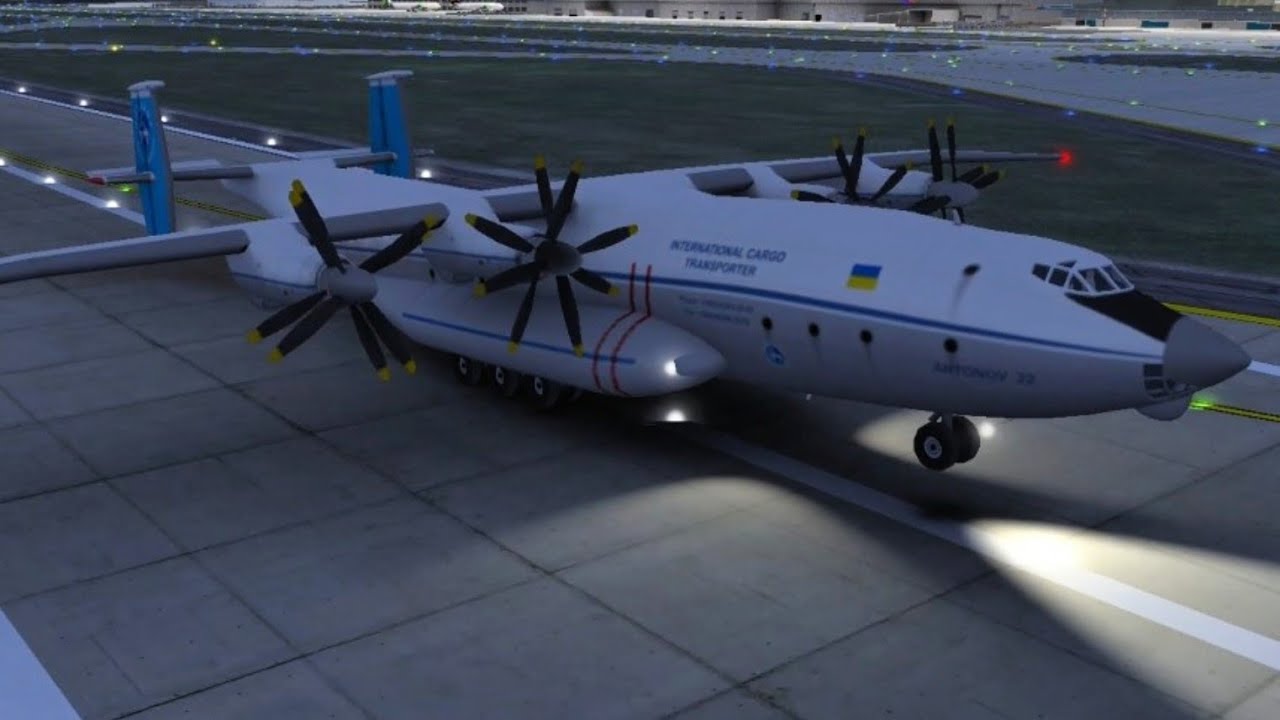 Antonov Airlines ADB7219 AN22 Washington - Keflavik Take-Off From Washington Internasional Airports 