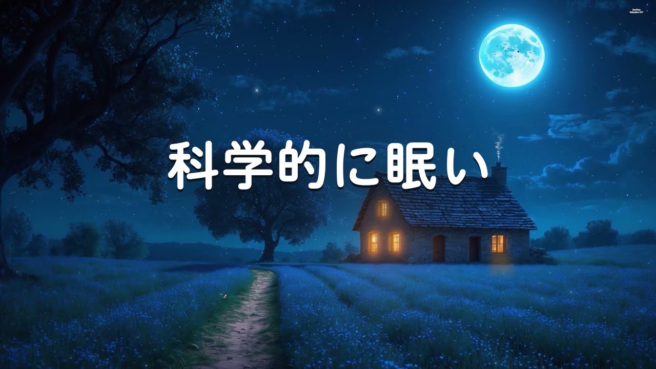 【科学的に眠い - 100％広告なし】考えすぎた頭が静かになる夜専用の睡眠導入音楽┃超回復のα波･θ波･デルタ波 - 全ソルフェジオ周波数 - 自律神経を整える┃朝/作業用/睡眠用bgmにも