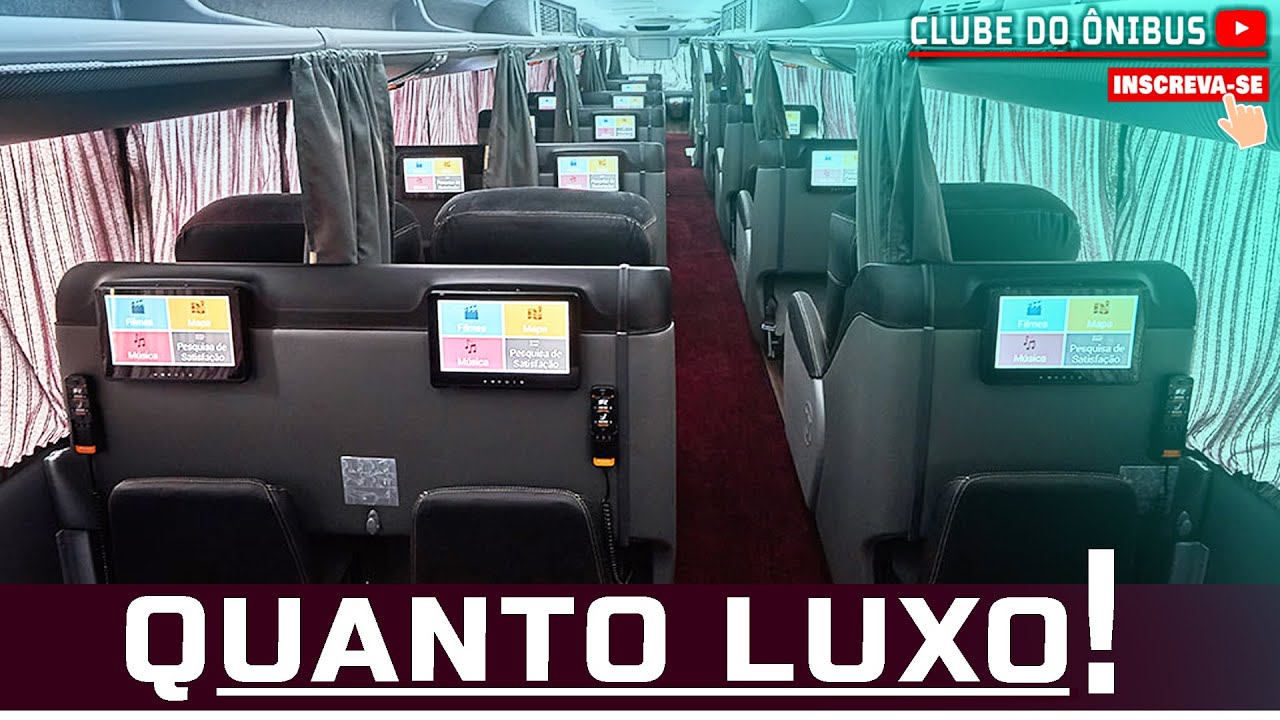 TRATAMENTO DE REI EM UM ÔNIBUS?? VOCÊ DISPENSARIA O AVIÃO?? CONHEÇA AS POLTRONAS MASSAGEADORAS