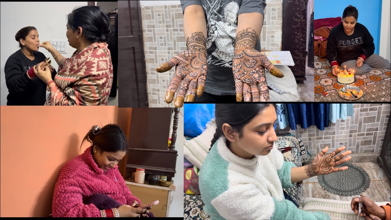 Aaj fir se Mehndi lagwayi didi or maine 