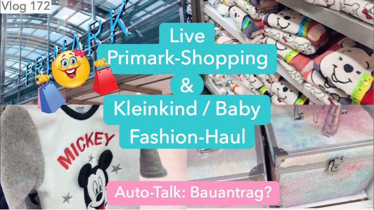 VLOG 172 | LIVE Primark-Haul for kids | Starbucks | Auto-Talk: Arbeit, Haus-Update