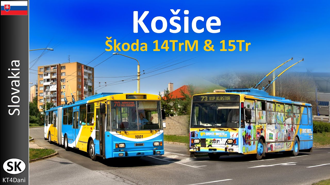 【4K】KOŠICE TROLLEYBUS - Škoda 14TrM & 15Tr  (2019)
