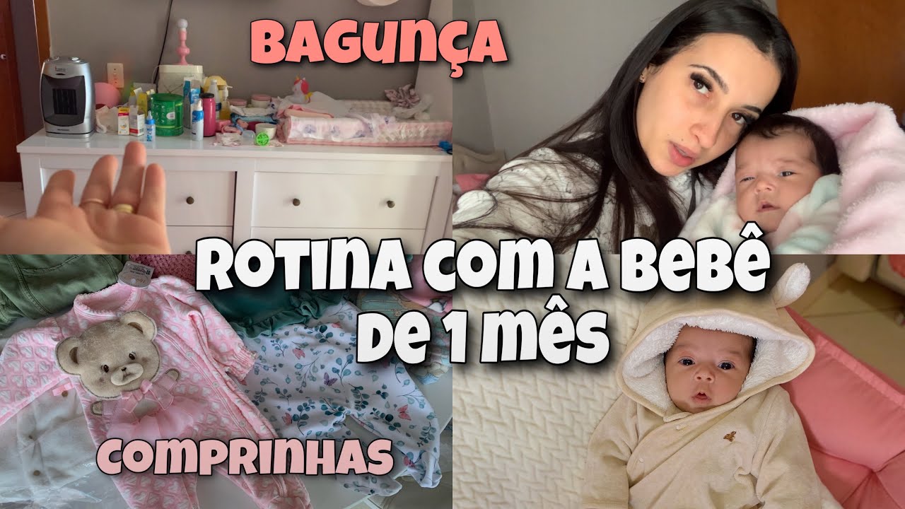 Rotina com meu bebê de 1 mês