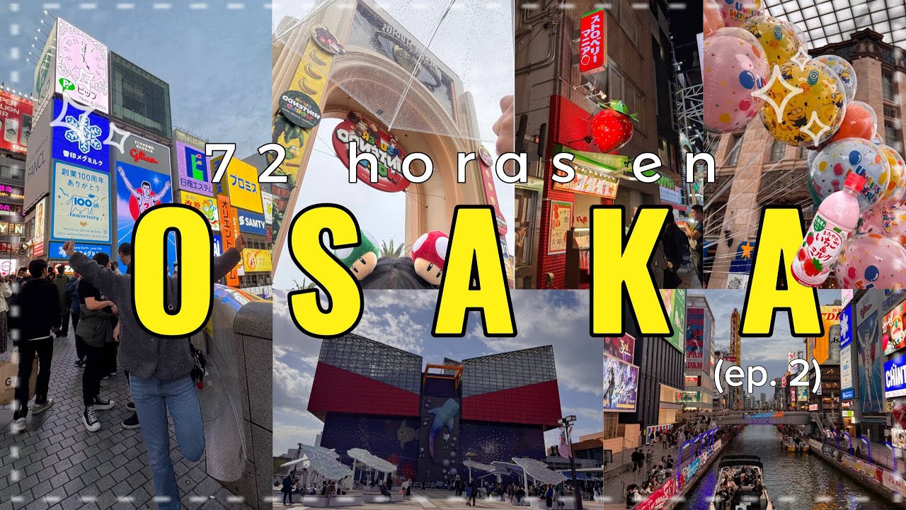 Vida ordinaria en JAPÓN | Ep. 2 Dotonbori, Universal Studios, Castillo de Osaka y Acuario 🎟️🏯🪼