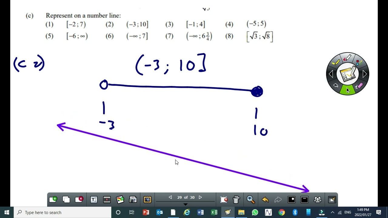 Set builder notation and interval notation Part 2