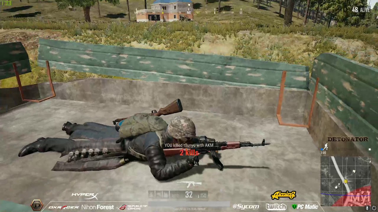 [PUBG]負けるわけねえこれが最強装備だ 15KWIN