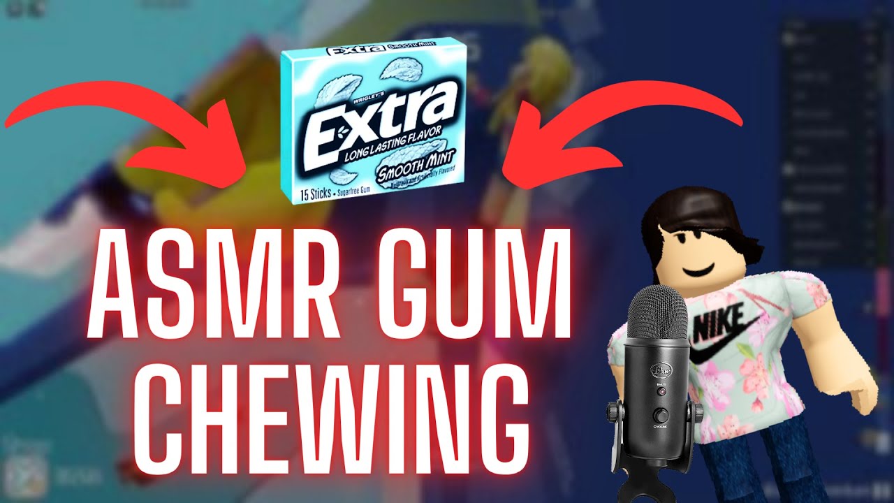 [Roblox ASMR] I did an Obby on A BIKE and the best Gum Chewing and Mouth Sounds EVER