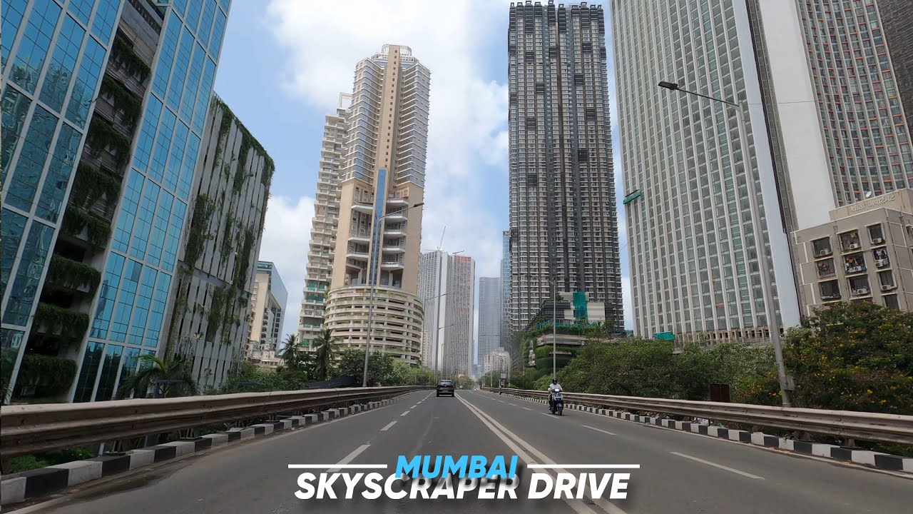 Driving Under Some of INDIA’s🇮🇳 Tallest SKYSCRAPERS - 4K | Mumbai Skyline 2025