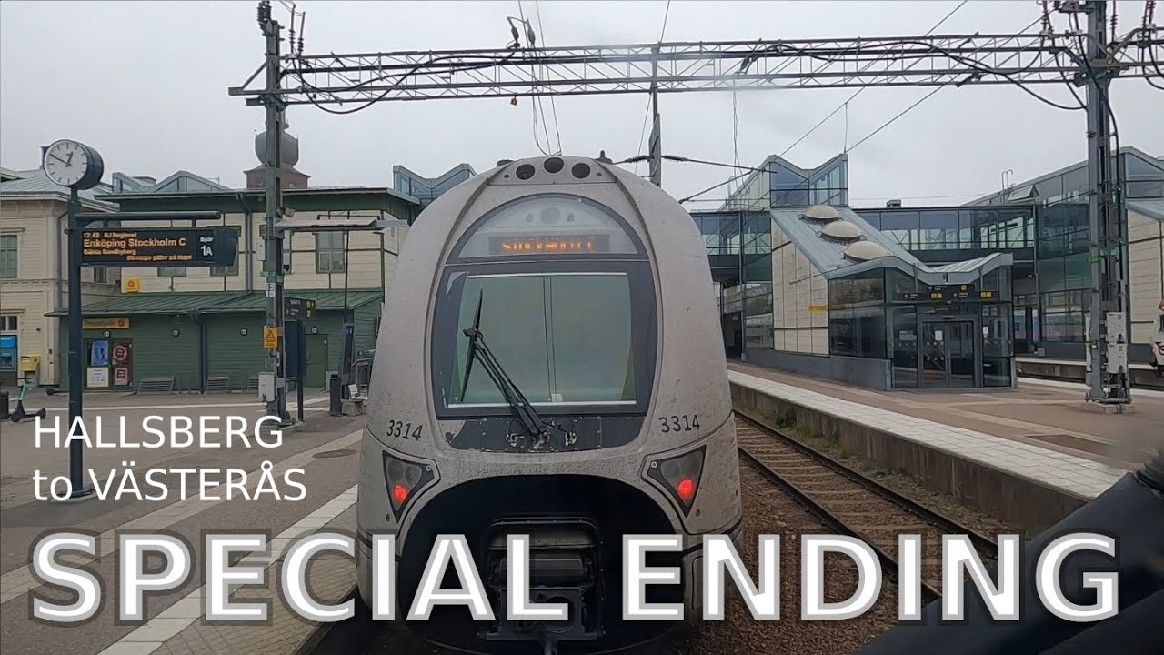 TRAIN DRIVER'S VIEW: Something else than Stockholm and with a special ending (Hallsberg-Västerås)