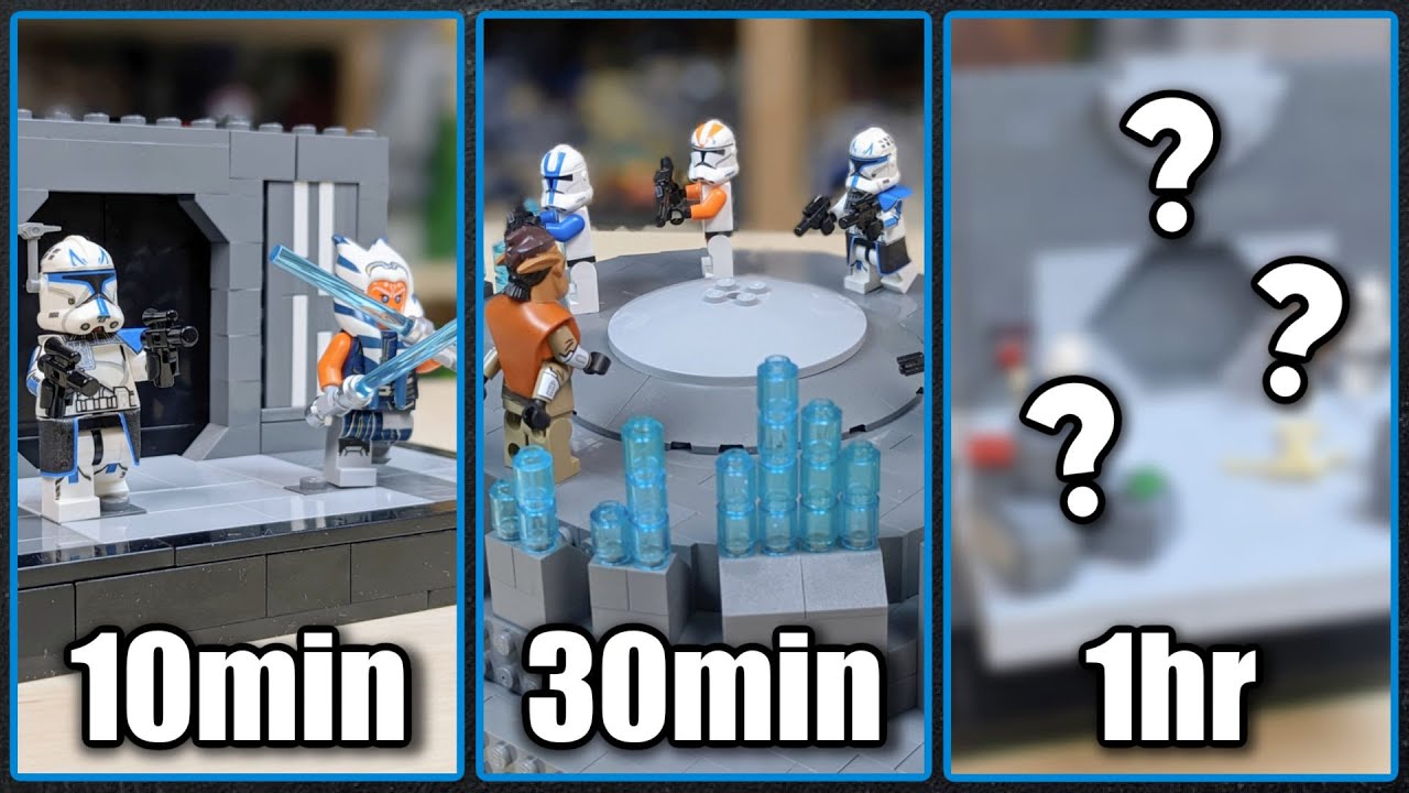 I Built 3 Of Captain Rex's Best Moments In The Clone Wars As LEGO Star Wars Mocs In 10min 30min 1hr!