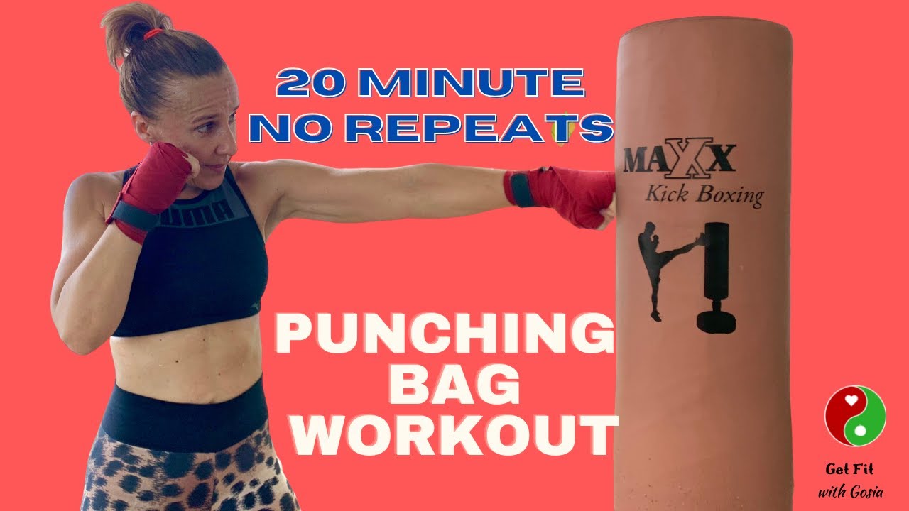 20 minute No Repeats Punching Bag Workout
