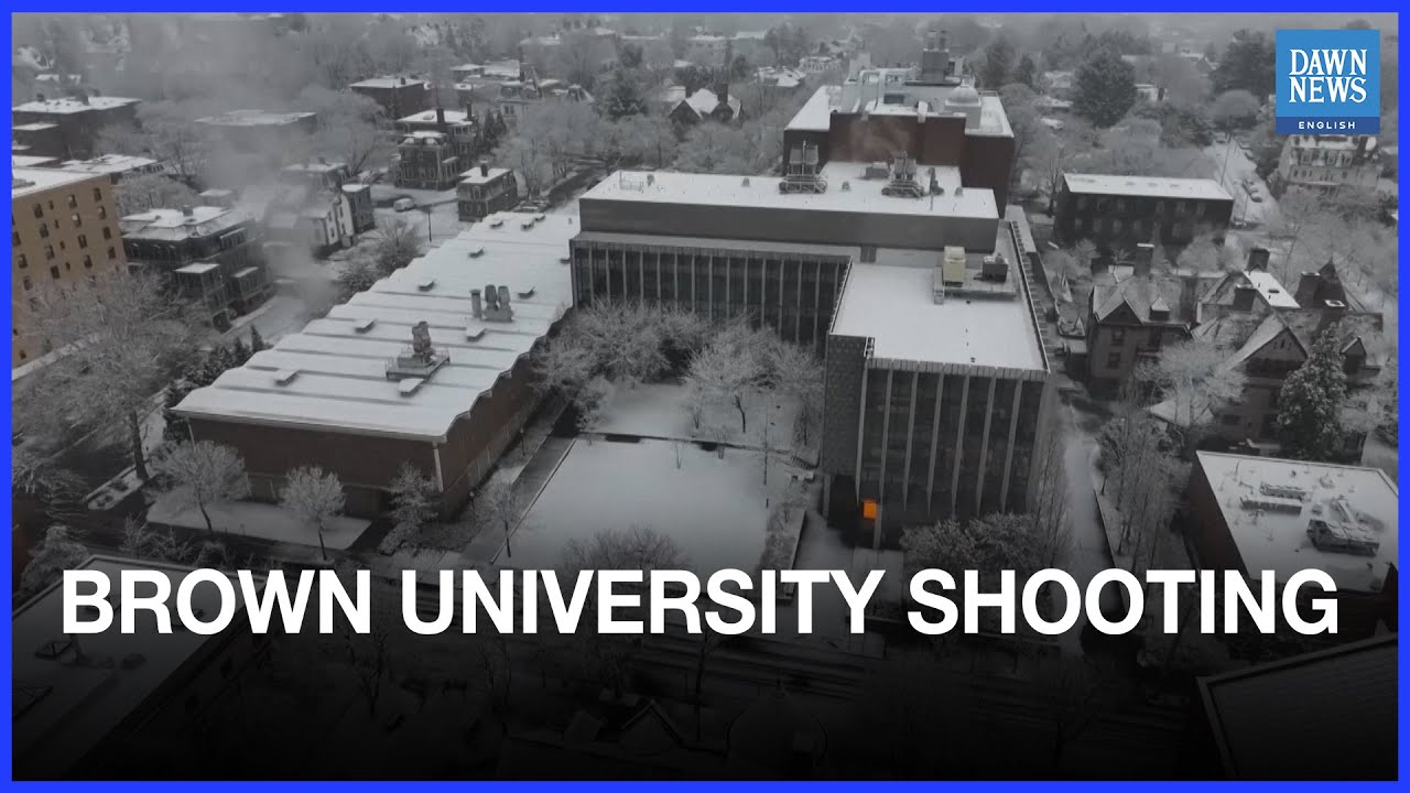 Drone Footage Shows Brown University Shooting Site | Dawn News English