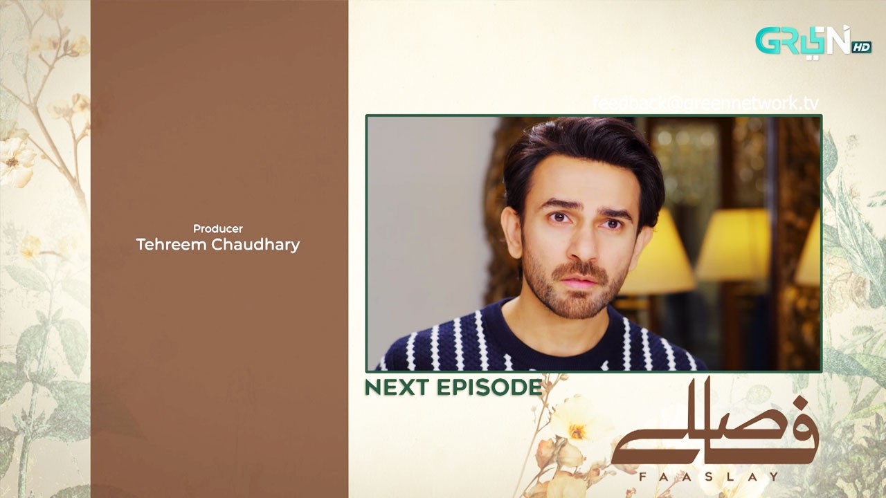 Faaslay Episode 35 ( Teaser ) 20th February 2026 | Ali Ansari - Saboor Aly | Green TV Entertainment