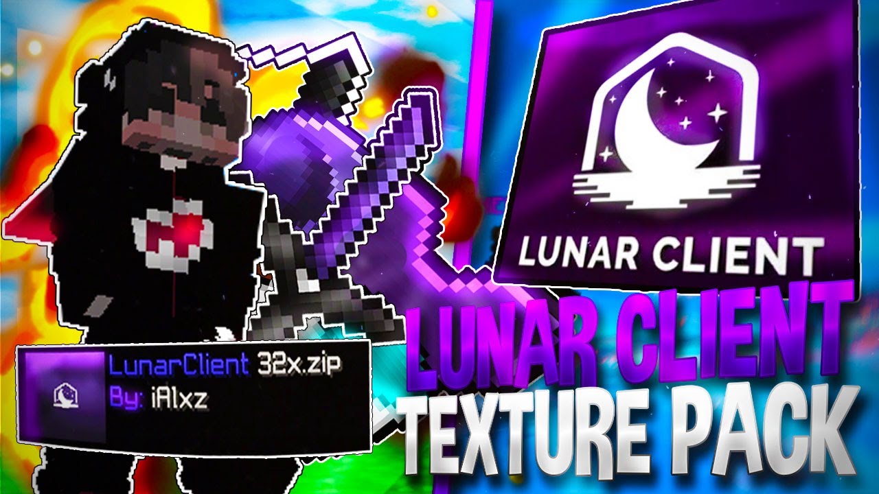 LUNAR CLIENT x32 🌒 |😍 EL MEJOR TEXTURE PACK PARA PVP Y SKYWARS  1.8 [Sin Lag] +FPS 😍| HonlyCraft 💙