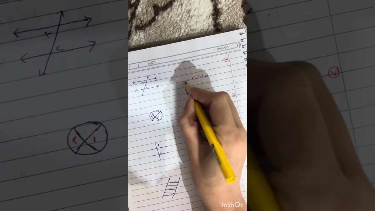 الزوايا (الفصل السابع)للصف السادس الابتدائي 