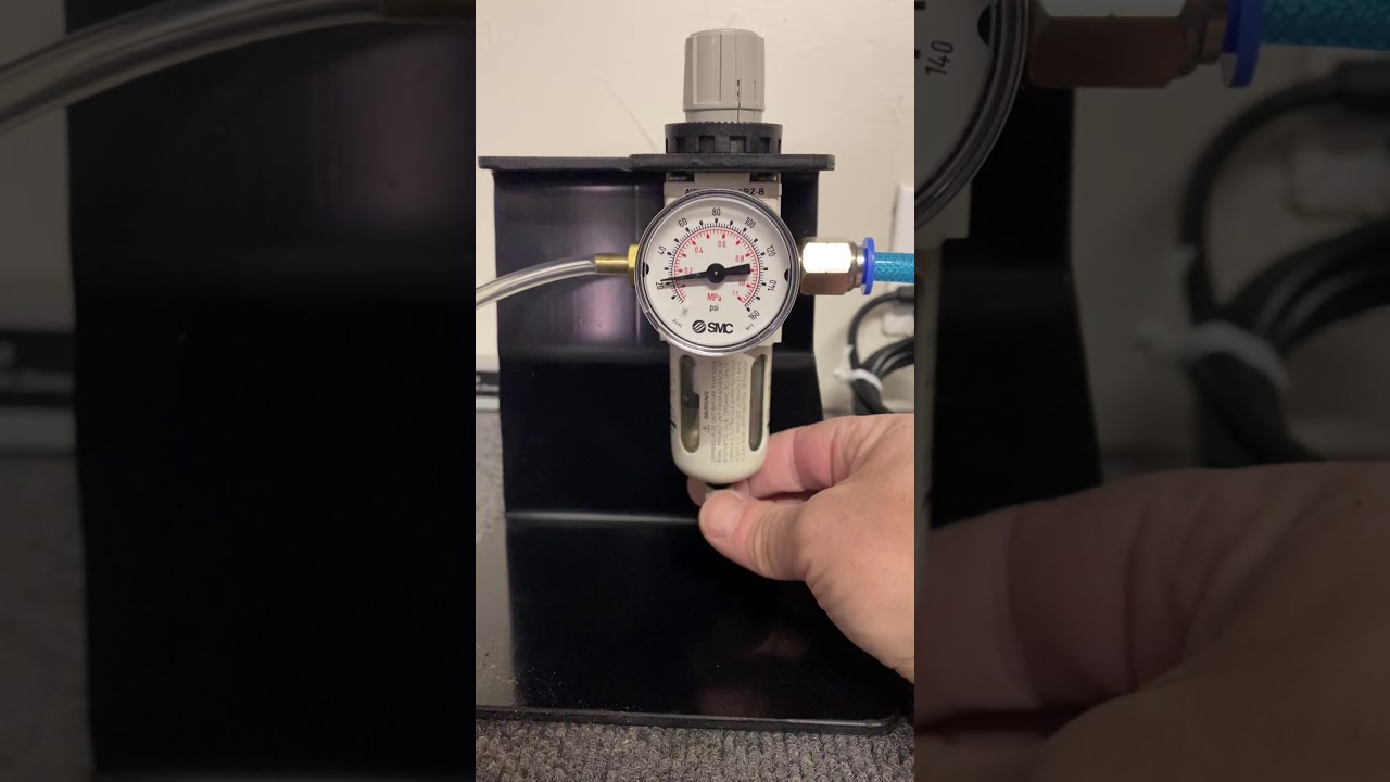 SMC Filter/Regulator - How to Drain the Bowl of Moisture
