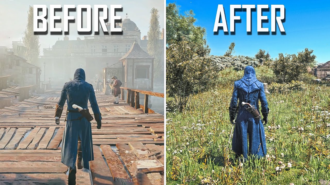 I Remastered Assassin's creed Unity with the help of some mods (2025)