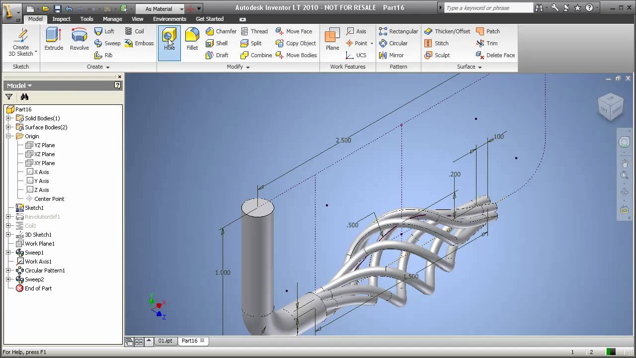 Inventor LT 2010 - Drawer Pull