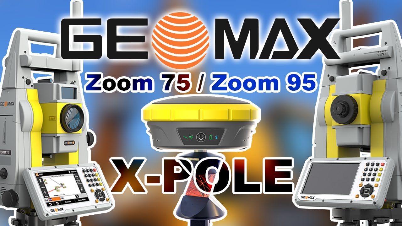 GeoMax Zoom 75/95, X-POLE - пересечение нескольких точек (свободная станция)