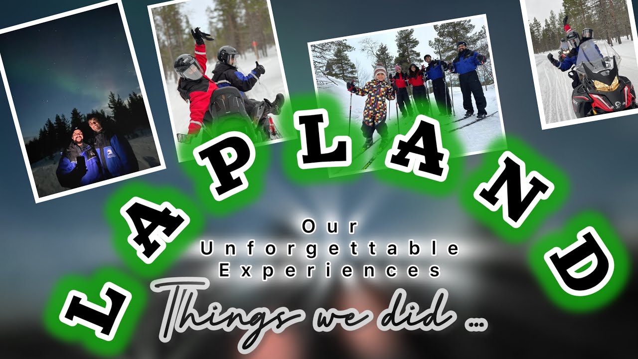 Snowmobiling + Skiing + Northern Light Adventure || #lapland #finland #snowmobiling #skiing