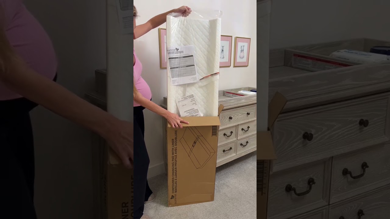 How we restock and organize our baby&rsquo;s diaper changing table!!