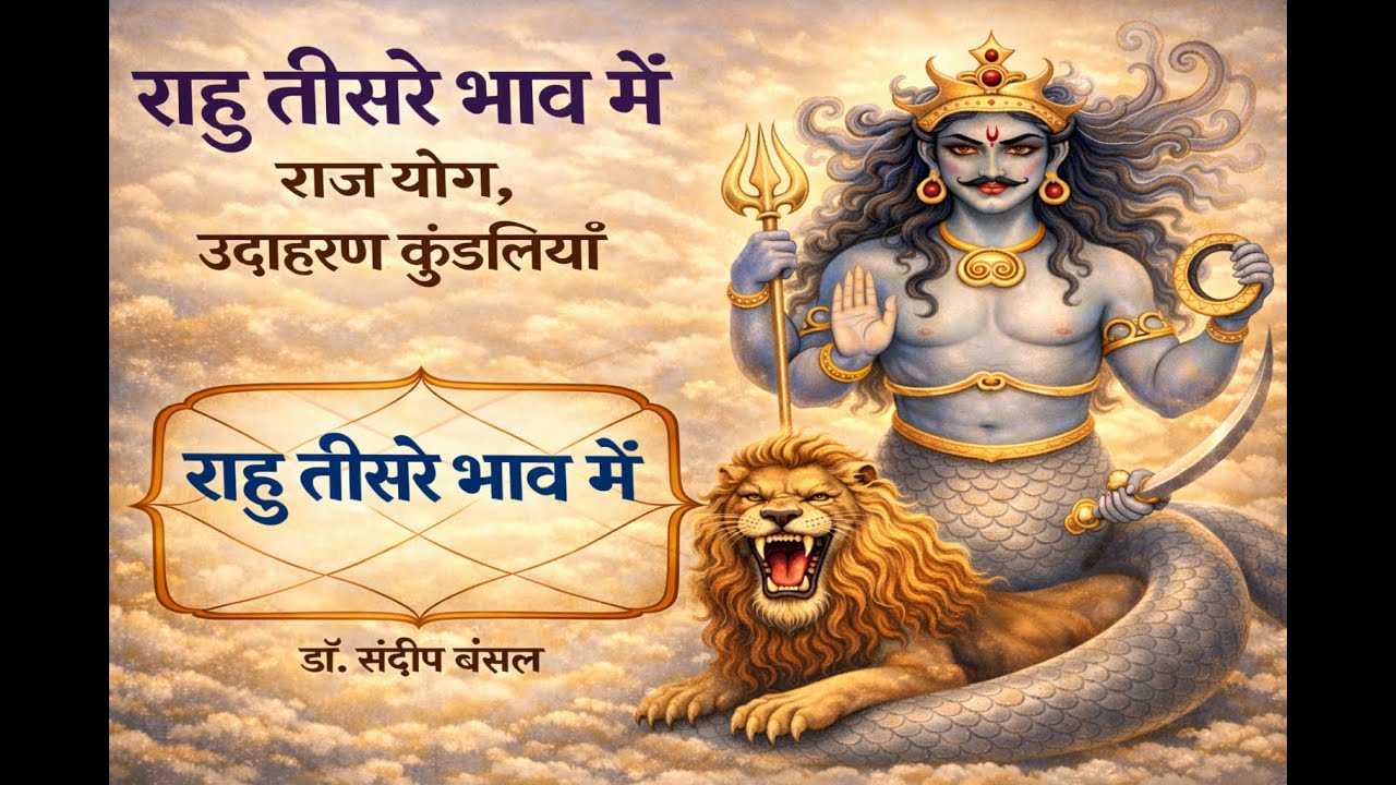 तीसरे भाव में राहु – राजयोग, उदाहरण कुंडलियाँ